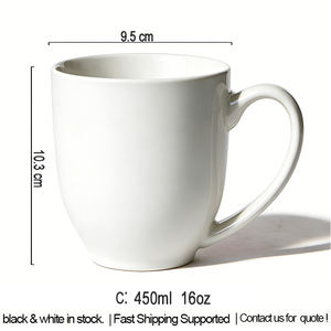 Mug Kopi Keramik 15oz 16oz dengan Logo Custom, Promosi Merek, Porselen, Berlapis Glaze, Tasse, Tazas - Product Image 2