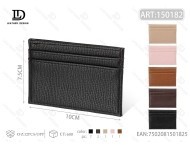 Porta carte testurizzato 3 in 1 in pelle PU dal design minimalista per carte - Product Image 1