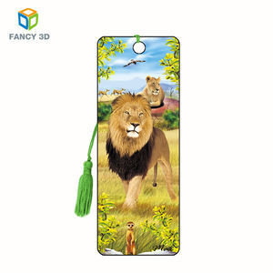 Marque-pages en plastique 3D personnalisables, souvenirs hip-hop, fournitures scolaires lenticulaires en PET - Product Image 2