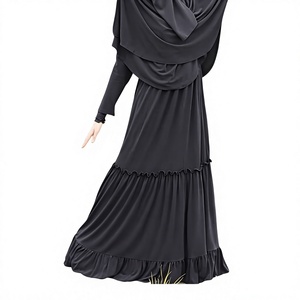 Breathable Long Sleeve Muslim <b>Abaya</b> Dress with Hijab Scarf Modest <b>Prayer</b> Robe for Women Ramadan Eid - Product Image 4