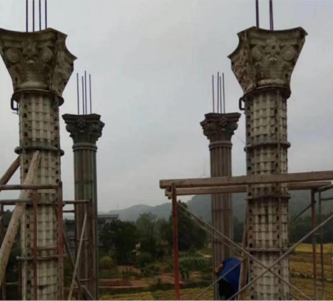 コンクリート ブロック コンクリート 型枠 通路用 多機能 ローマ 柱