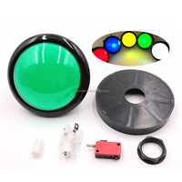 Boutons poussoirs de jeu de grande taille éclairés par LED de 100 mm, boutons poussoirs d'arcade pour machines de jeu de frappe, fabriqués en plastique durable