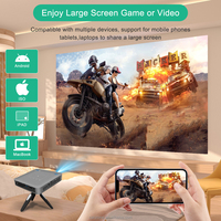 Usine personnalisée Auto BT Wi-Fi Home Cinéma LED DLP Projecteur avec écran tactile Android 9 3D Portable