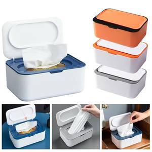 エレガントなデザインのベビーワイプコンテナ簡単にきれいなきちんとしたワイプケース効果的なシール付きドライ & ウェットワイプ収納幼児用 - Product Image 5