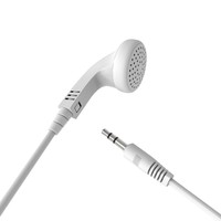 Earphone In-ear berkabel 3.5mm sekali pakai, harga murah Headset Earbud satu sisi untuk penerbangan dan pariwisata