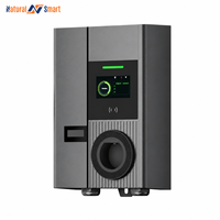 Chargeurs domestiques pour véhicules électriques 22 kW triphasés RFID MID LCD OCPP IP55, station de recharge domestique pour véhicules électriques, chargeur de voiture électrique domestique