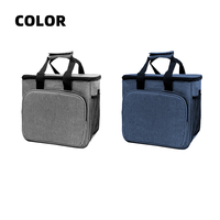 Sac isotherme de pique-nique grande capacité en polyester personnalisé pour l'extérieur, idéal pour les voyages et le transport de repas – Vente en gros