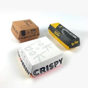 นายกรัฐมนตรีตรากล่องบรรจุอาหารทิ้งภาชนะบรรจุอาหารพับกล่องเบอร์เกอร์กระดาษ - Product Image 3