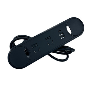 Quality Hardware Desktop <b>Socket</b> 5 Ac Outlets 3 <b>Usb</b> A Ports Tabletop Embedded For Office Furniture Conference Cabinets - Product Image 1