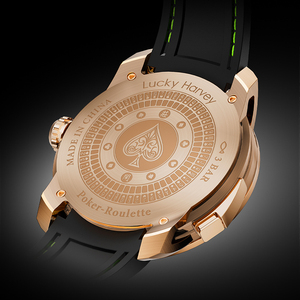 Reloj Automático Lucky Harvey con Diseño de Póker y <span class=keywords><strong>Ruleta</strong></span> para Dos Jugadores, 43 mm, Acero 316L, Zafiro, Diversión de <span class=keywords><strong>Casino</strong></span> - Product Image 3