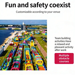 Château gonflable de haute qualité facile à dégonfler avec valve rapide pour la location commerciale Événements en plein air - Product Image 5