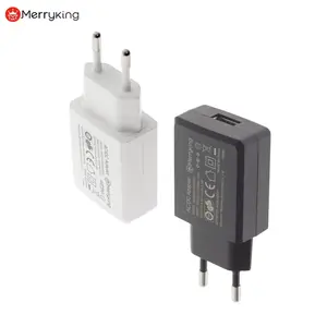 Merryking full customization white 5v 1a or 2a mobile phone charging adaptor for fast charging cell phones with PSE certificate