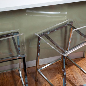 <span class=keywords><strong>Tabouret</strong></span> <span class=keywords><strong>de</strong></span> <span class=keywords><strong>bar</strong></span> industriel en acrylique <span class=keywords><strong>transparent</strong></span> pour comptoir <span class=keywords><strong>de</strong></span> salle à manger, style bistro nordique, nouveau luxe hôtelier - Product Image 6