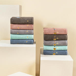 Toalla de baño de algodón puro, 40x90 cm, color sólido, rectangular, de secado rápido, para uso doméstico, para hombres y mujeres - Product Image 5