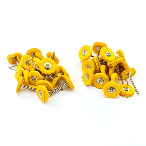 Polishing Wheel Cloth Jewelry Equipment Remover Silver Stable Jewelry Polishing Tool Yellow Cloth Grinding Buffing Wheel