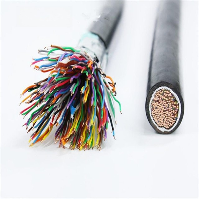 HYAT 100 pair underground jelly filled telephone cable color code price HYA armoured Communication cables cat 3 50 pair cable