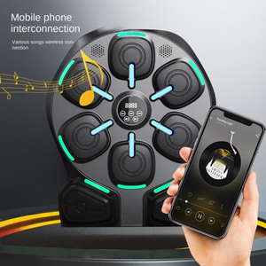 Machine d'entraînement de boxe à domicile One <span class=keywords><strong>Punch</strong></span>, en matériau PU, électronique, intelligente, à fixation murale, avec musique - Product Image 5