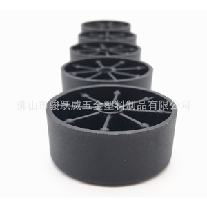 Plastic <b>Sofa</b> <b>Legs</b> 45mm Diameter 18mm Height Black Furniture Accessories Easy Installation Minimalist Design - Product Image 5