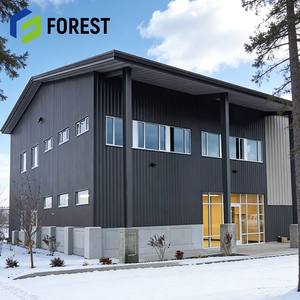 Atelier en structure légère en acier profilé en H pour stockage aux Philippines, bâtiment sur mesure à portée libre avec panneaux EPS, robuste, pour usage intensif en Californie - Product Image 1