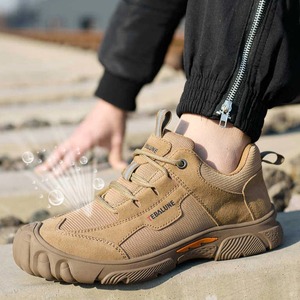 Chaussures de sécurité pour hommes en cuir ultrafin, résistantes à l'usure, respirantes, isolées, anti-écrasement, anti-perforation 6kv - Product Image 5