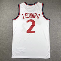 Kawhi Leonard Pria 2026 # 2 Jersey Basket Jahitan Retro Kasual Grosir, Drop Shipping
