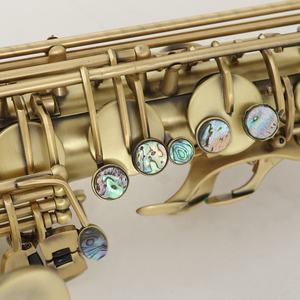 Saxophone ténor Sib <span class=keywords><strong>S</strong></span>-60 professionnel avec tête en laiton d'accessoires de laque d'or de Bronze Vintage pour les joueurs d'instrument alto - Product Image 2