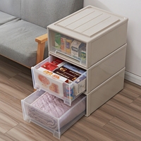 Boîte de rangement étanche pour la maison conteneur poubelle coffre pour enfants jouets porte-serviettes type tiroir bébé casier combinaison armoire