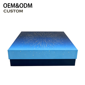 Scatola Regalo Rigida di Lusso con Coperchio, Scatola di Imballaggio in Cartone Personalizzata con Logo per Gioielli, Abbigliamento e Vestiti - Product Image 1