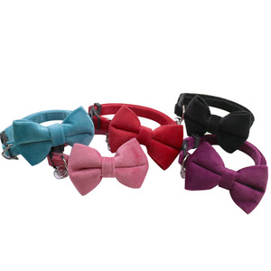 <span class=keywords><strong>Collier</strong></span> réglable <span class=keywords><strong>pour</strong></span> chats avec petit nœud, en velours et daim, motif animal uni, <span class=keywords><strong>collier</strong></span> d'entraînement personnalisé <span class=keywords><strong>pour</strong></span> animaux <span class=keywords><strong>de</strong></span> compagnie - Product Image 3