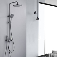 Ensemble colonne de douche multifonction en cuivre, salle de bain, douche ménagère, thermostatique intelligente, colonne de douche