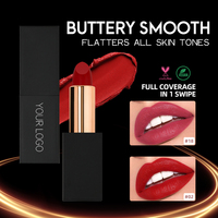 Personnaliser Logo 26 Couleurs Vegan Maquillage Labiales Rouge Crème Rouge À Lèvres Batom No Brand Waterproof Nude Solid Mineral Matte Lipstick