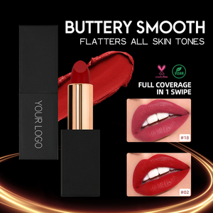 Logotipo personalizado 26 colores maquillaje vegano Labiales rojo crema lápiz <span class=keywords><strong>labial</strong></span> Batom No marca impermeable desnudo sólido Mineral mate lápiz <span class=keywords><strong>labial</strong></span> - Product Image 2
