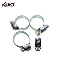 Collier de serrage compact pour tuyau d'admission d'air, avec mécanisme à vis à engrenages hélicoïdaux, pour fixation de tuyau suspendu, 16-25MM, 4 pièces