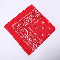 Design de Logo Personnalisé Double Face Imprimé Paisley Fleur de Noix de Cajou 100% Bandanahat en Vrac Mode Carré Paisley Bandanas Écharpe