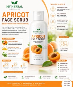 Exfoliante Facial de Albaricoque Premium, Fórmula Suave para el Cuidado Facial Diario, con Logotipo Personalizado, Fabricante de Cosméticos de Marca Privada - Product Image 6