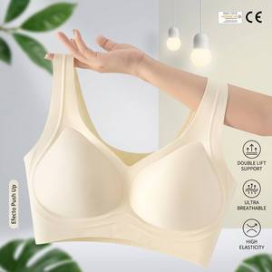 Reggiseno BH Jelly con Doppio Supporto e Logo Personalizzato, Prezzo di Fabbrica, Reggiseno Modale da Donna, Brasier De Mujer, <span class=keywords><strong>Push</strong></span>-<span class=keywords><strong>up</strong></span> <span class=keywords><strong>Senza</strong></span> Fili e <span class=keywords><strong>Senza</strong></span> Cuciture - Product Image 1