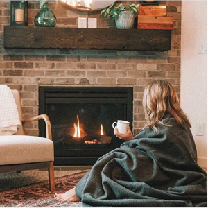 ผ้าห่มขนสัตว์ทหาร-อบอุ่น, หนา, ซักได้-เหมาะสำหรับกลางแจ้ง, ตั้งแคมป์, ผ้าห่มสนามกีฬา, ปิกนิก, การเดินทาง - Product Image 2