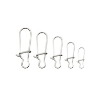 CASTFUN 100 Pièces/sac Duo Serrure S'enclenche Taille 000-8 Argent Noir Belle Pivotant Accessoires De Pêche