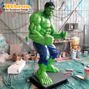 Figuras de Acción de Anime Realistas de Tamaño Natural HBart en Oferta, Escultura de Resina de Hombre Musculoso, Estatua Pintada a Mano de Superhéroe de Película - Product Image 1