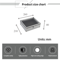 APC004 Nouveaux modèles de haute qualité, valise de transport professionnelle transparente en aluminium personnalisée