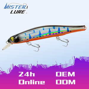 เหยื่อปลอม MISTER LURE 14 ซม. 17 กรัม แบบมินโนว์ พร้อมตา <span class=keywords><strong>3</strong></span> มิติ สีสั่งทำพิเศษ พร้อมตะขอ สำหรับตกปลาในน้ำจืด - Product Image 1