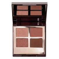 Palette d'ombres à paupières en métal populaire, poudre hautement pigmentée, 4 couleurs, étiquette privée OEM/ODM, logo personnalisé