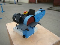 Meuleuse à bande et meuleuse à disque TTMC S-50, Machine de polissage des métaux 2 en 1, Machine de polissage de Surface et de bord