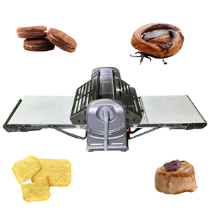 Laminoir à pâte électrique pour <span class=keywords><strong>pain</strong></span> <span class=keywords><strong>au</strong></span> <span class=keywords><strong>chocolat</strong></span>, tartelettes aux œufs, croûtes de tarte – Équipement de boulangerie commercial – Fabricant - Product Image 2