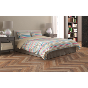 Ensemble de housse de couette 100% coton Super Stripe Size-30x30x76x56 néerlandais literie imprimée pigmentée - Product Image 6