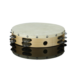 YONGXIN Tamborín Infantil de Doble Fila de Bambú Natural y Metal sin Cabeza con Piel de Oveja de 8"-10" Hecho en China con Opción de Logotipo Personalizado - Product Image 3