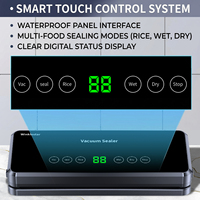 65kPa 120W 30cm 4L/min coupe-sac sec humide portable compacte machine sous vide soudeuse emballage alimentaire