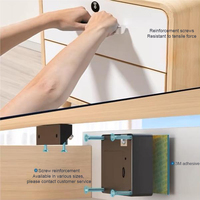 Serrure d'Armoire Intelligente pour Tiroir, Verrou Magnétique Ttlock, Déverrouillage sans Clé par Téléphone, Carte NFC ou Carte IC