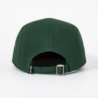 Casquette de camping 5 panneaux de haute qualité à couleur unie avec patch graphique brodé personnalisé pour l'extérieur