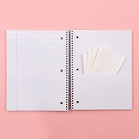 Carnet à spirales personnalisé B4, pour le bureau, pour écrire des notes, des journaux, des livres simples avec poche